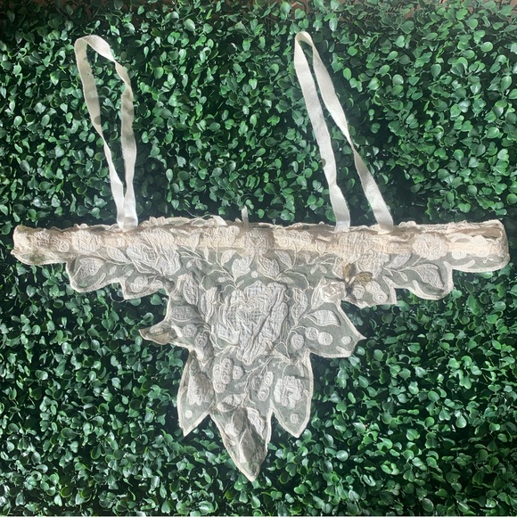 Antique Other - Antique 20s cream floral fairy dress piece